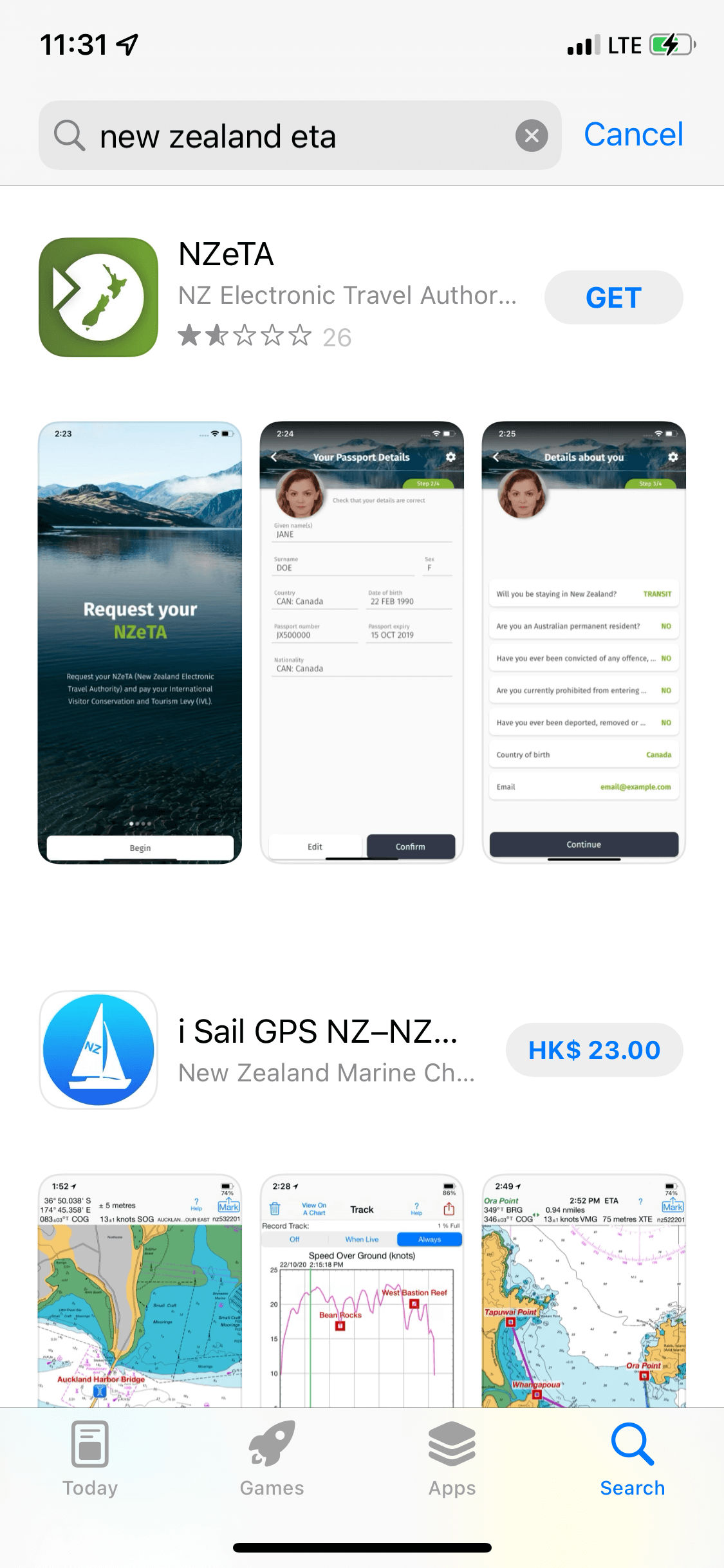 先在 App Store 或 Google Play 商店搜尋 NZeTA App