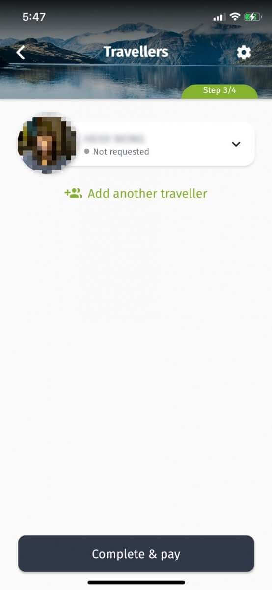 可以在此頁添加其他申請人,完成後按 Complete & pay 進行付款