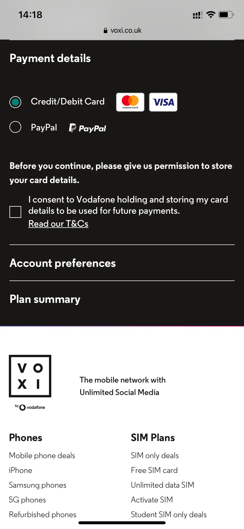 付款時可選用 Visa / Master 信用卡,也能使用 PayPal!