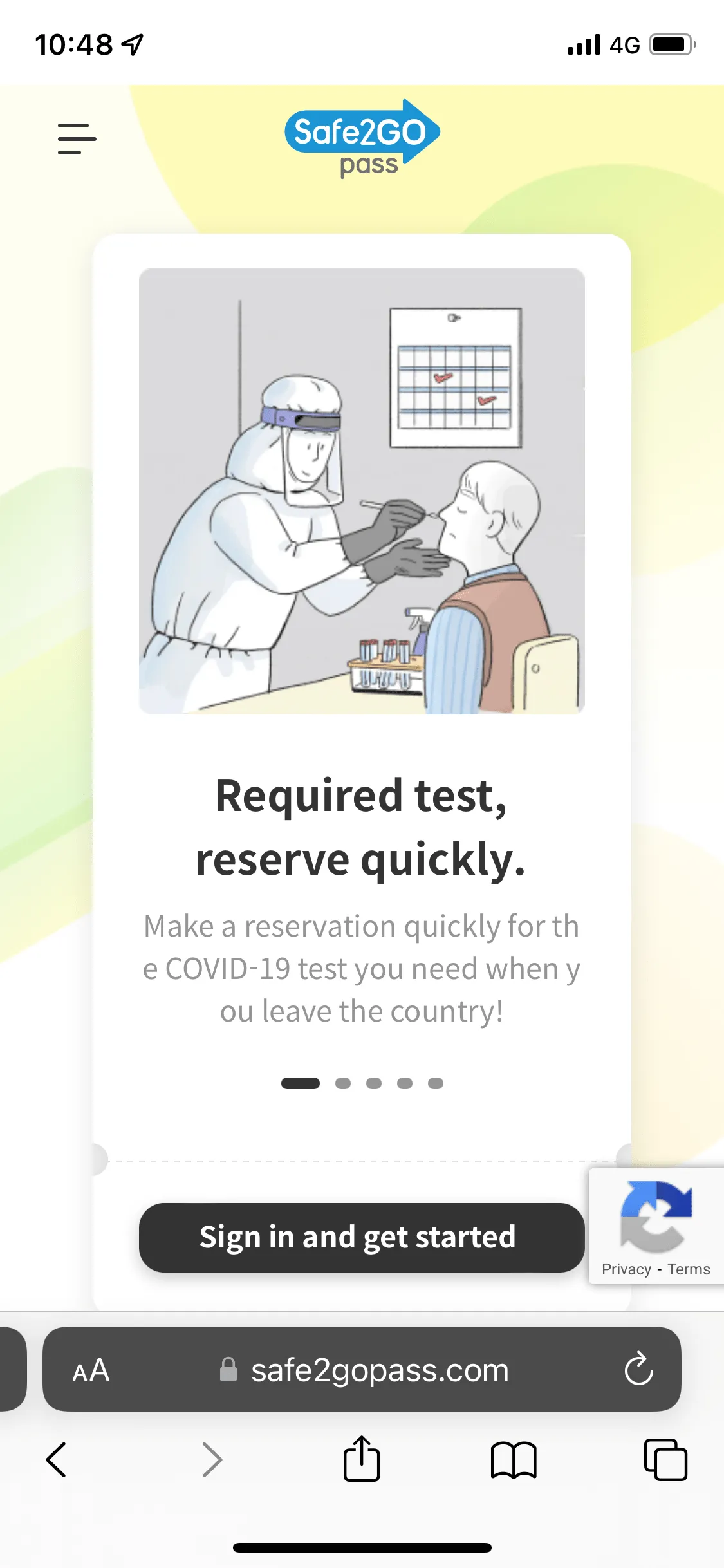 然後按 Sign in and get started