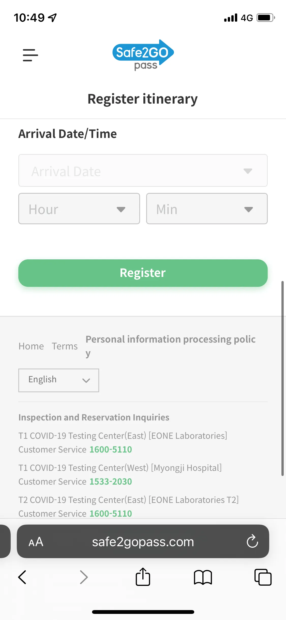 填寫完畢後按 Register