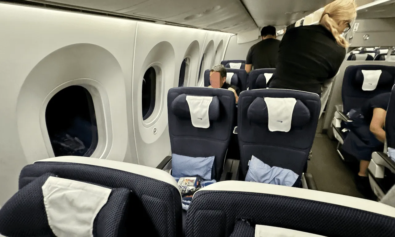 英國航空 Premium Economy 座位。