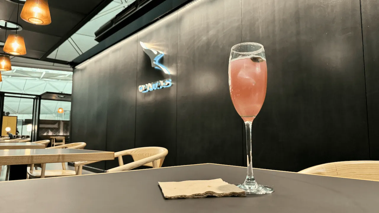 攝於 The Qantas Hong Kong Lounge