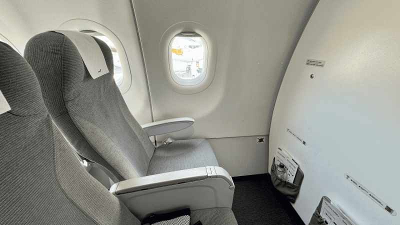 Finnair 短途商務艙和經濟艙都是同一款座位