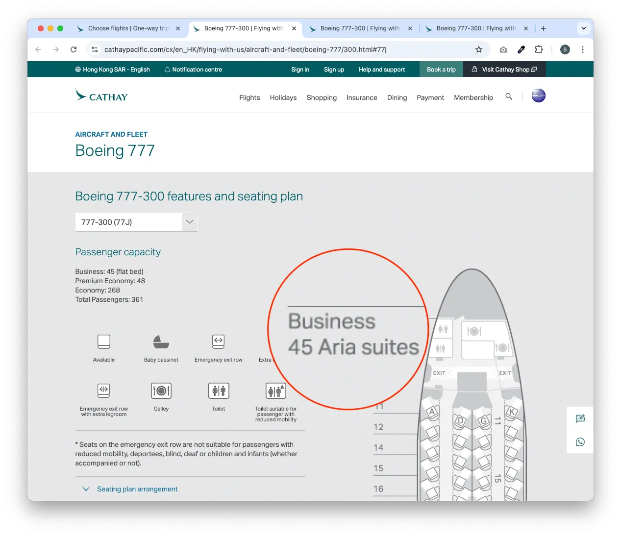哪些航線國泰有安裝全新Aria Suite 座位？事先分辨爾雅商務艙教學！ | FlyAsia