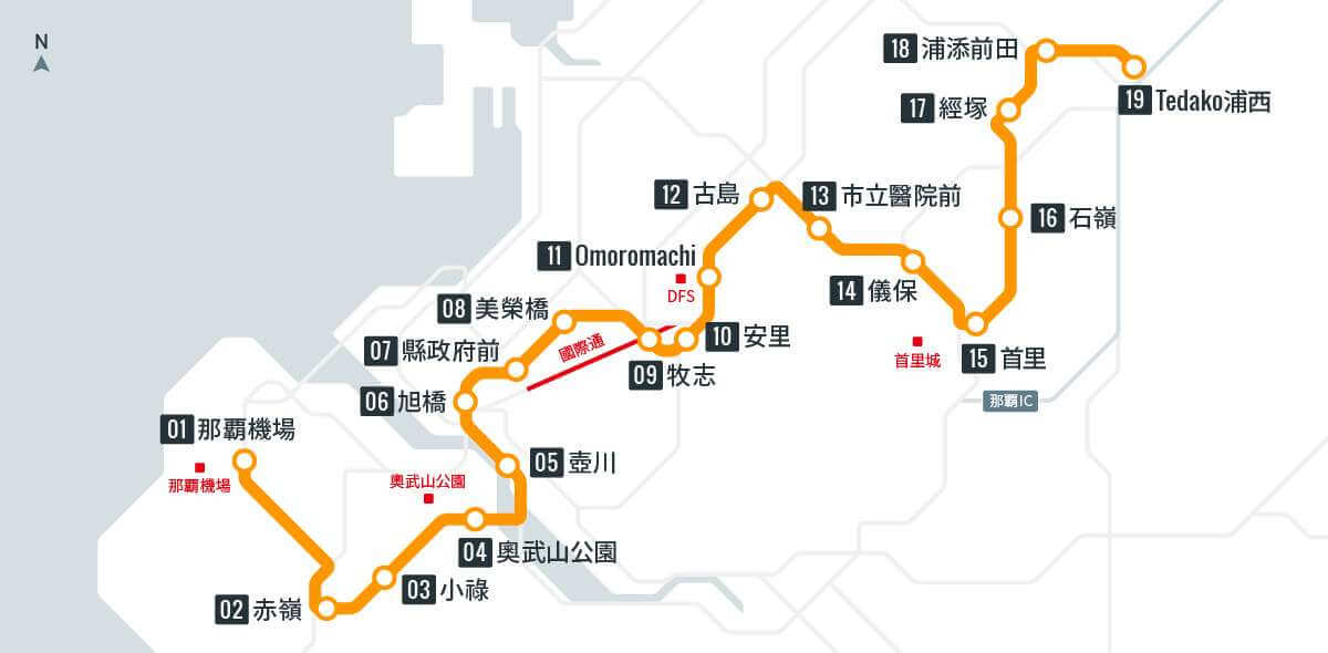 那霸機場的的士乘車處位於那霸機場國際線抵達大廳外,詳細位置可參考上面地圖的紅色 3 號標誌。(Source:naha-airport.co.jp)