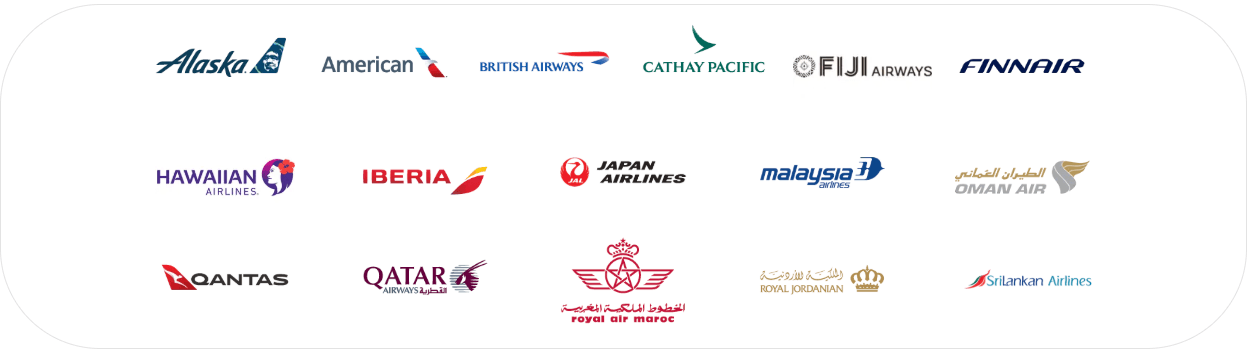 截至 2026 年 6 月的 oneworld 寰宇一家聯盟成員。
