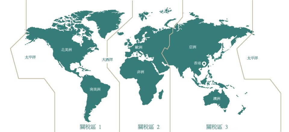 三個關稅區的定義